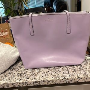 Large lavender, Kate Spade tote bag